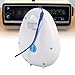 Premium ABS Material Shower Radio, Built in Speaker, Battery Operated Hanging Bathroom Radio with Rotating Knob, for Easy Tuning Volume Control, Splashproof