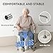 Loyoda Toilet Safety Rails Medical Steel Sturdy Toilet Handle Height-Adjustable Leg Provides Support for Seniors, Disabled and Pregnant Women