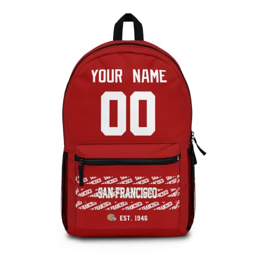 Image of San Francisco School Backpack Custom Gifts for Boys Girls Teens | Custom Name and Number Personalized Bookbag