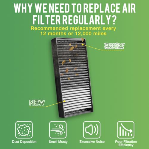Image of Cabin & Engine Air Filter Kit for BMW X5 2011-18 (3.0T), X6 2008-19 (3.0T) | Replace #CF10936 CUK 2941-2 64316945586 CA11118 13717571355 C28125, Air Filter Combo Replacement Car Accessories