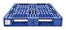 Vestil PLP2-4840-BLUE Blue Polyethylene Pallet with 4 Way Entry, 6600 lbs Capacity, 39.5