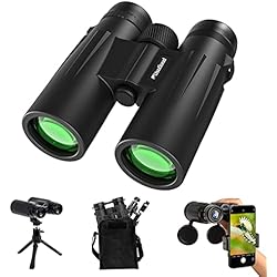 Tripode Prismaticos Astronomia Usogood Professional 12 x 50 Prismáticos para Adultos - Prismas BaK4 y lentes FMC, Potentes Binoculares para Observación de aves, Caza, Senderismo con Adaptador para Teléfono con Trípode