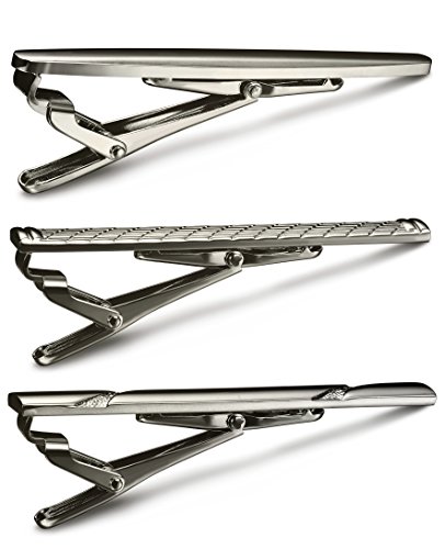 Jstyle 3 Pcs Tie Clips For Men Tie Bar Clip Set For Regular Ties Necktie Wedding Business #TOP2