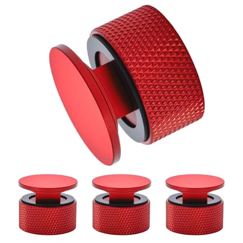 Fixation de hotte de soudage haut de gamme en aluminium anodisé rouge et silicone