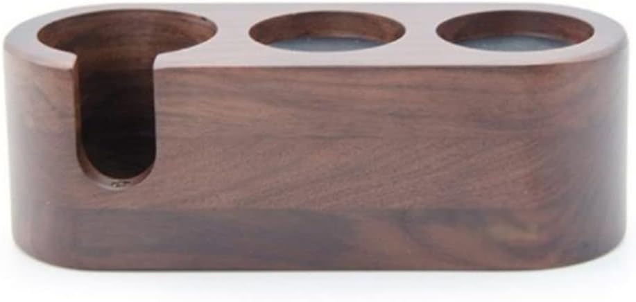 Coffee Filter Tamper Holder 51/53/54/58mm Walnut Wood Espresso Distributor Mat Support Base Rack Espresso Tamper Mat Stand(54mm)