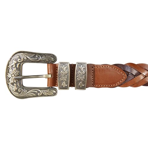 Image of Lucky Brand Women's Western Leather Belt | Classic | Fashion | Vintage | Buffalo Leather | Western-Inspired