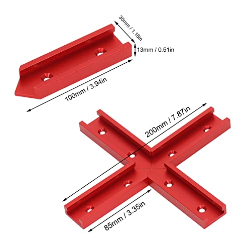 Conector T Track, conectores de slot T deslizantes estáveis 100 mm de comprimento alta precisão 4 pe