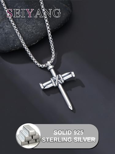 Seiyang Crown of Thorns Necklace 925 Sterling Silver Crown Pendant Amulet Jewelry Gifts (with Gift Box)4