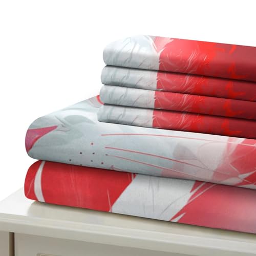 Parure de lit 140x200 Lapin Blanc housse de couette 3 pièces microfobre single