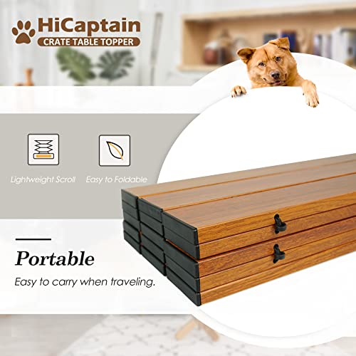 HiCaptain Topo de mesa para gaiola de animais de estimação – Topo de canil dobrável para cães person
