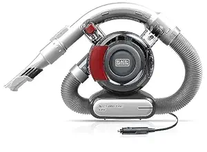 Black + Decker PD1200AV-B1 12V Cordless Dustbuster Flexi Auto Handheld Vacuum Cleaner with Bowl Capacity 440 ml