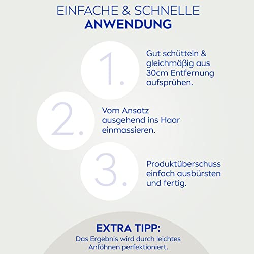 NIVEA Trockenshampoo Fresh & Mild (200 ml), extra mildes Trockenshampoo Spray für helle Haartöne mit angenehmem Duft, Trockenhaarshampoo für sofortige Frische (Packung mit 2)