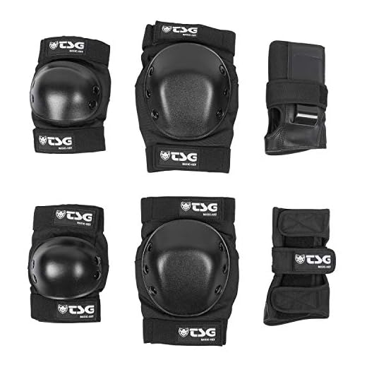 TSG Basic Set, Skate-Protection-Set, Schoner, Erwachsene, Jugendliche & Kinder, für Einsteiger & Fortgeschrittene