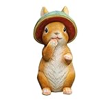 Miniatuur Konijntjes Fairy Tuin Accessoires Konijn Paashazen Hars Ornamenten Tuindecoratie Beeldjes Voor Potplanten Kerstornament (A, Eén maat)