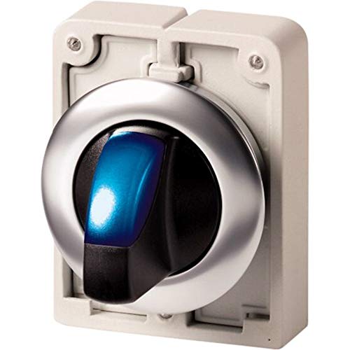 Bouton bleu Eaton 187131 avec potence et support frontal 3 positions