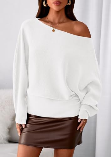 PRETTYGARDEN Women's Off the Shoulder Sweater Trendy Fall Going Out Tops — view 2