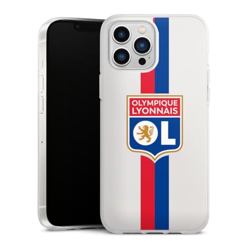 Coque iPhone 13 Pro Max silicone Olympique Lyonnais anti choc et rayure