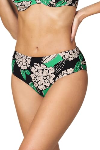 Maillot de bain hydrangea bas bikini slip hanche haut floral en microfibre