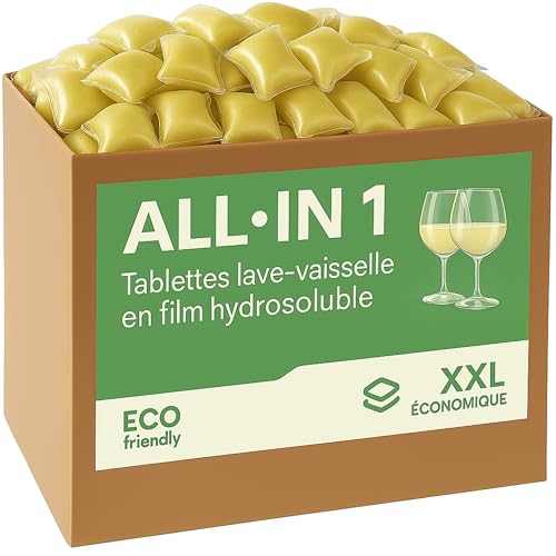 Cleanerist | 550 pastilles lave-vaisselle (10 kg) – Tout-en-un dans un film hydrosoluble – compatibles avec toutes les machines – détergent écologique en poudre