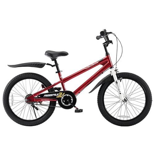 Image of RoyalBaby Bicycle for Kids Cycle for 8 to 12 Years Boys & Girls 20 Inch | Training Wheels | Adjustable Seat | 1 Year Warranty | Red