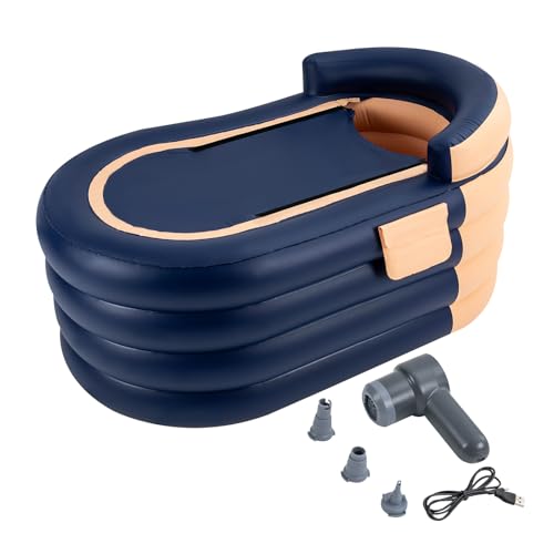 PROYONGOO 1.8m/5.9ft Portable Inflatable Hot Tub with Electric Air Pump,