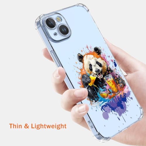 WOKEZ Transparent Panda Fodral för Honor 100 - Stötsäker Skyddande Hölje