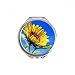 Sunflowers Blue Sky Sunshine Flower Hand Compact Mirror Round Portable Pocket Glass