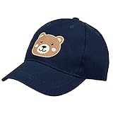 FORUHOO Baseball Cap für Jungen Verstellbar, Kappe für Kinder Mädchen 2-8 Jahre (Bär,53)