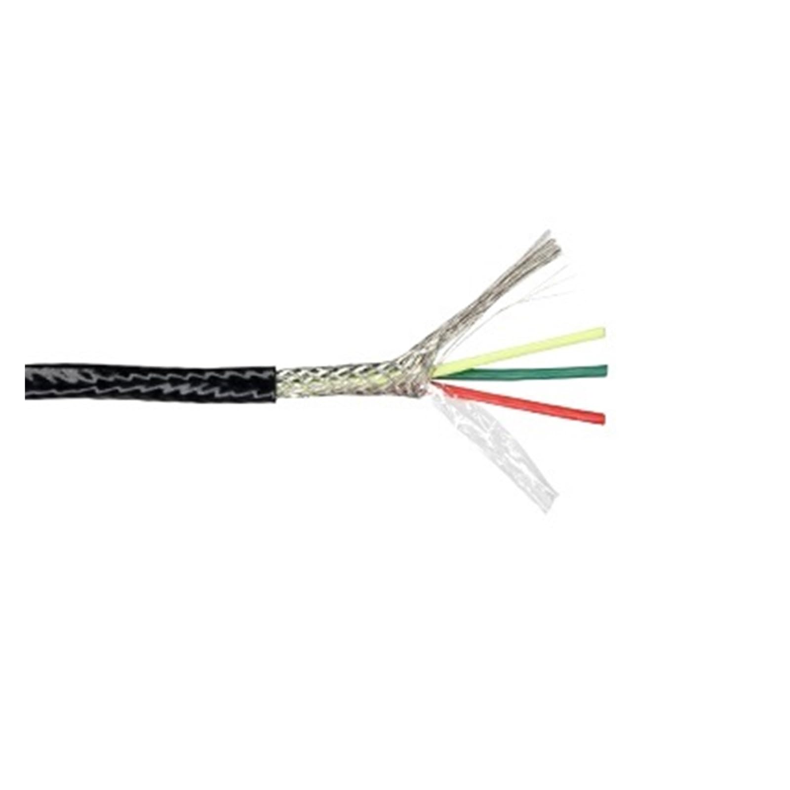 Cable Blindado De PTFE Alta Temperatura, Cables Electrónicos Cobre Estañado Aislados Resistentes Al Calor, 3/5m, 22, 20, 18, 17, 15 AWG(3 Cores,3m 18AWG)