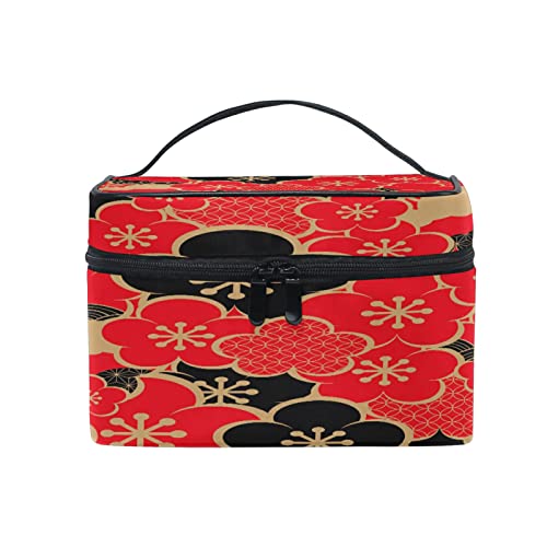 Trousse de maquillage japonaise vintage avec poignée pour ranger vos pinceaux