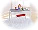 UTEX 2-in 1 Kids Large Table with Storage for Older Kids, Construction Table for Kids,Boys,Girls, White