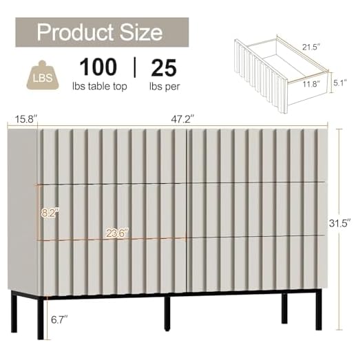 Sleek 3 Piece Dresser and Nightstand Set