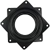 2 Pack 3 Lazy Susan Turntable 200-lb Steel Ball Bearing Rotating Tray Strong Sturdy Table Cabinet Low Profile for 360 Chair and Door, Kitchen, Craft Project, Makeup Holder, Monitor(Black)