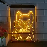 Amazon.co.jp: 招き猫 LED ネオンサイン ラーメン ネオンサイン 招き猫