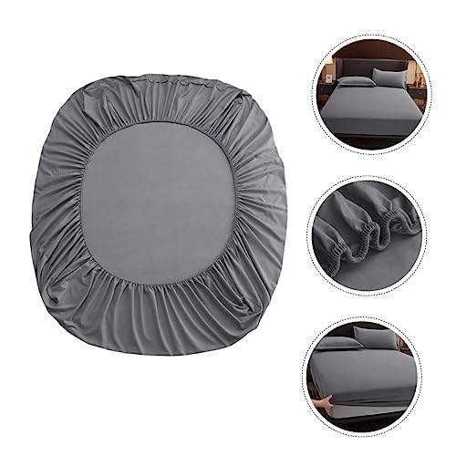 Sábana bajera blanca para cama de algodón cómoda en dormitorios de hogar 7