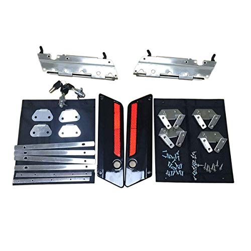 ZXMOTO Saddlebag Hardware Kit Locks & Keys Saddlebag Hardware Latch Set For Harley Saddlebag Hardware Kit 1993-2013 Harley Touring Models,Glossy Black Latch Covers