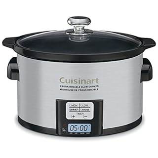 Cuisinart 3.5 Quart Programmable Slow Cooker, 4 Cooking Modes, Dishwasher-Safe Pot and Lid (PSC-350C)