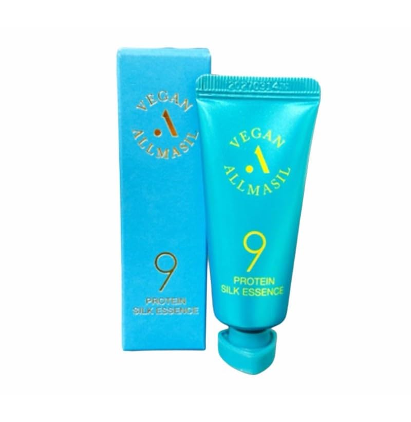 ALLMASIL – 9 Protein Silk Essence – Unisex – 20 ml – Esencia Reparadora con 9 Proteínas para un Cabello Suave y Sedoso
