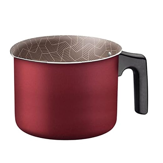 Fervedor Tramontina Paris em Alumínio com Revestimento Interno e Externo em Antiaderente Starflon Max Vermelho 10 cm 0,8 L