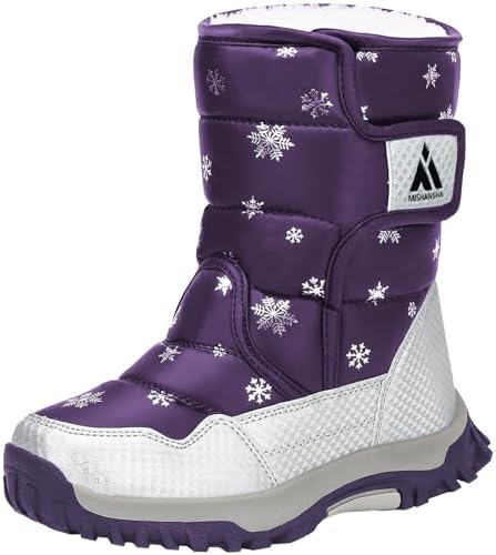 （09:00時点） [Putu] スノーブーツ キッズ ジュニア ブーツ 女の子 男の子 防水 保暖 冬用ブーツ 雪遊び スキー 雪用ブーツ 子供靴 靴 シューズ 23.0 cm