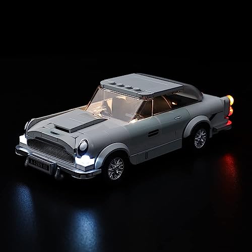 Kyglaring LED Lighting Kit Compatible with Lego Speed Champions 007 Aston Martin DB5 James Bond 76911 Building Blocks