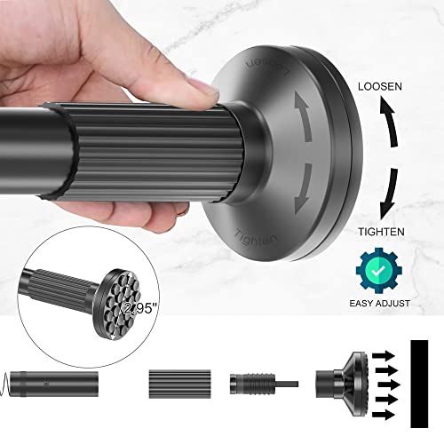 Tension Curtain Rod By Frdecon, 46-167 Inch, Adjustable Spring Shower Tension Curtain Rod For Windows Or Shower, Closet Rod, Easy To Install, No Drilling, No Rust, For Bathroom, Black #TOP2