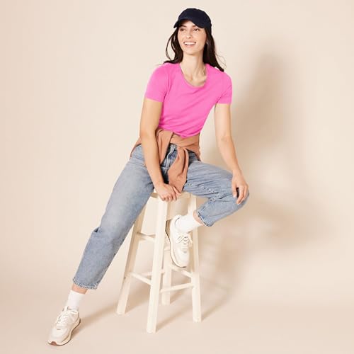 Image of Amazon Essentials Women's Regular-Fit Short-Sleeve Crewneck T-Shirt, Multipacks