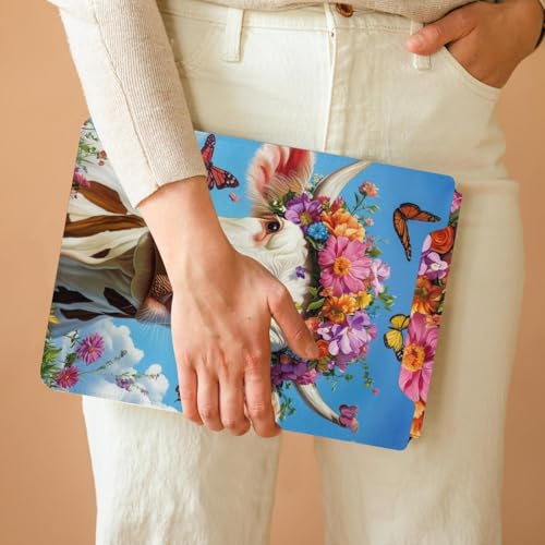 Funda para portátil de vaca celveta: protección acolchada y estilo único para la universidad 6