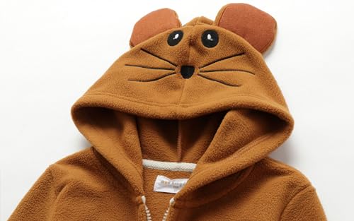 Image of Mud Kingdom Fleece Hoodies Jacket for Boys Girls Full Zipper Long Sleeve Happy Halloween