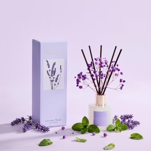Image of COCORRINA Reed Diffuser - Lavender Thyme 3.38 fl oz Reed Diffuser for Bedroom Bathroom Home Decor