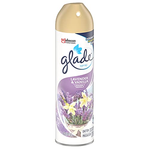 Glade Air Freshener, Room Spray, Lavender & Vanilla, 8 Oz, 12 Count