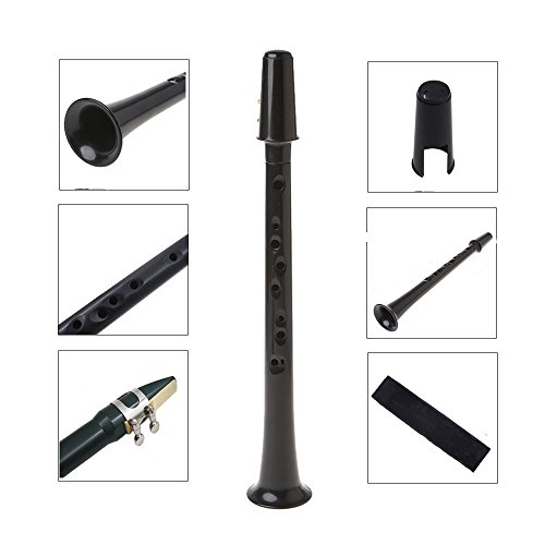 Timiy Mini Pocket Saxophone Sax Eb Plastic With Carrying Bag Gloves Woodwind Instrument for Beginner - Thumbnail 2
