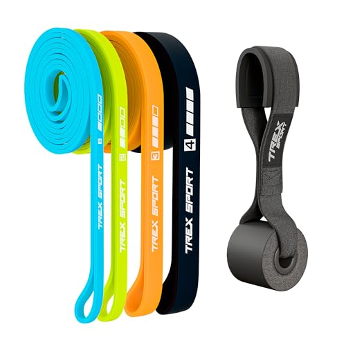 TREX SPORT Widerstandsbänder 4er Set Fitnessbänder TX-004PBV | Gymnastikband 100{5e984669d9e80229dcb1df6819993c3d04c3d200c46608f52b355cb11cfb632f} Latex, 2-41 kg, mit Türanker, robust | Resistance Band Neon TREX SPORT Widerstandsbänder 4er Set Fitnessbänder TX-004PBV | Gymnastikband 100{5e984669d9e80229dcb1df6819993c3d04c3d200c46608f52b355cb11cfb632f} Latex, 2-41 kg, mit Türanker, robust | Resistance Band Neon