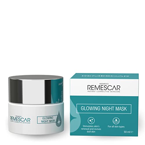 Remescar - Mascarilla Facial de Noche Efecto Iluminante 50ml - Mascarilla Facial Hidratante, Skincare Exfoliante Facial para Estimular la Renovación de la Piel y Revivir la Piel - Crema de noche
